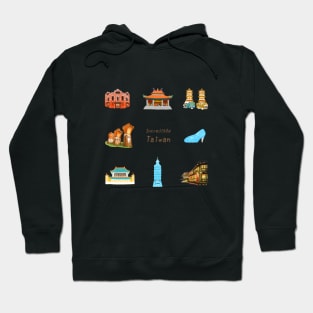 Famous buildings in Taiwan❤️ Hoodie